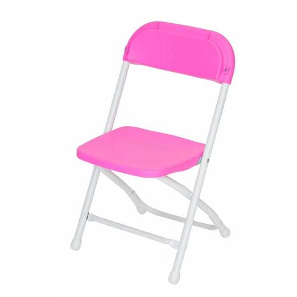 Atlas Commercial Products Kid's Plastic Folding Chair, Pink KPFC7PK
